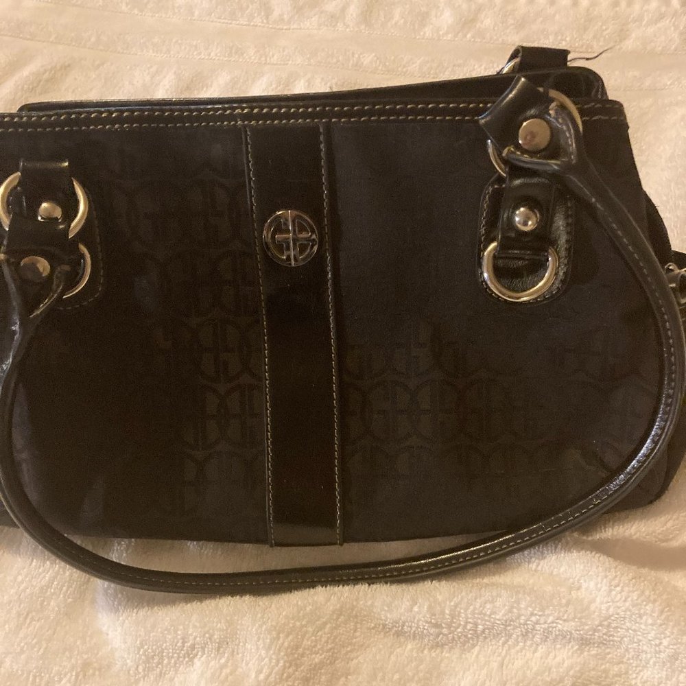 Ciani Bernini black on black purse